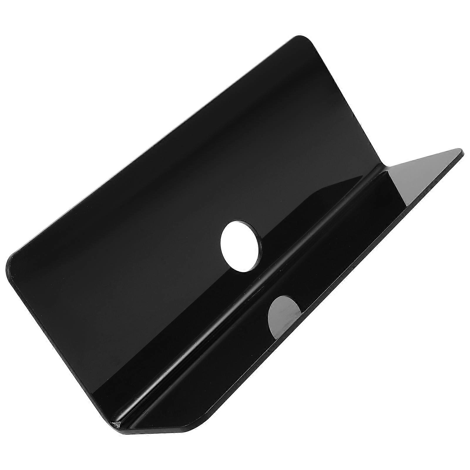 Black Floating Shelf Wall Mounted Storage Rack Made of Acrylic for Organization in Bedroom Bathroom Kitchen Office Classroom