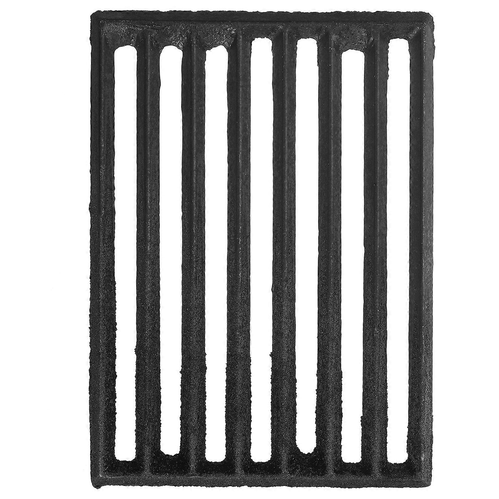 Heavy Duty Cast Metal Fire Grate for Fireplace and Stove – High Hardness Grate with Efficient Ash Flow Structure for Firewood, Logs, Coals, and