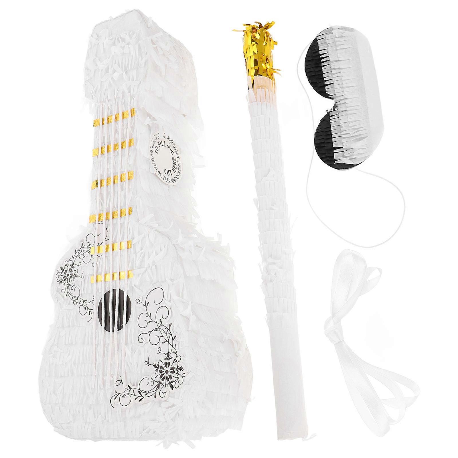 Violin Piñata for Birthdays – Creative Smashing Game with Stick and Blindfold, Unique Music Themed Party Decoration for Celebrations and Gatherings