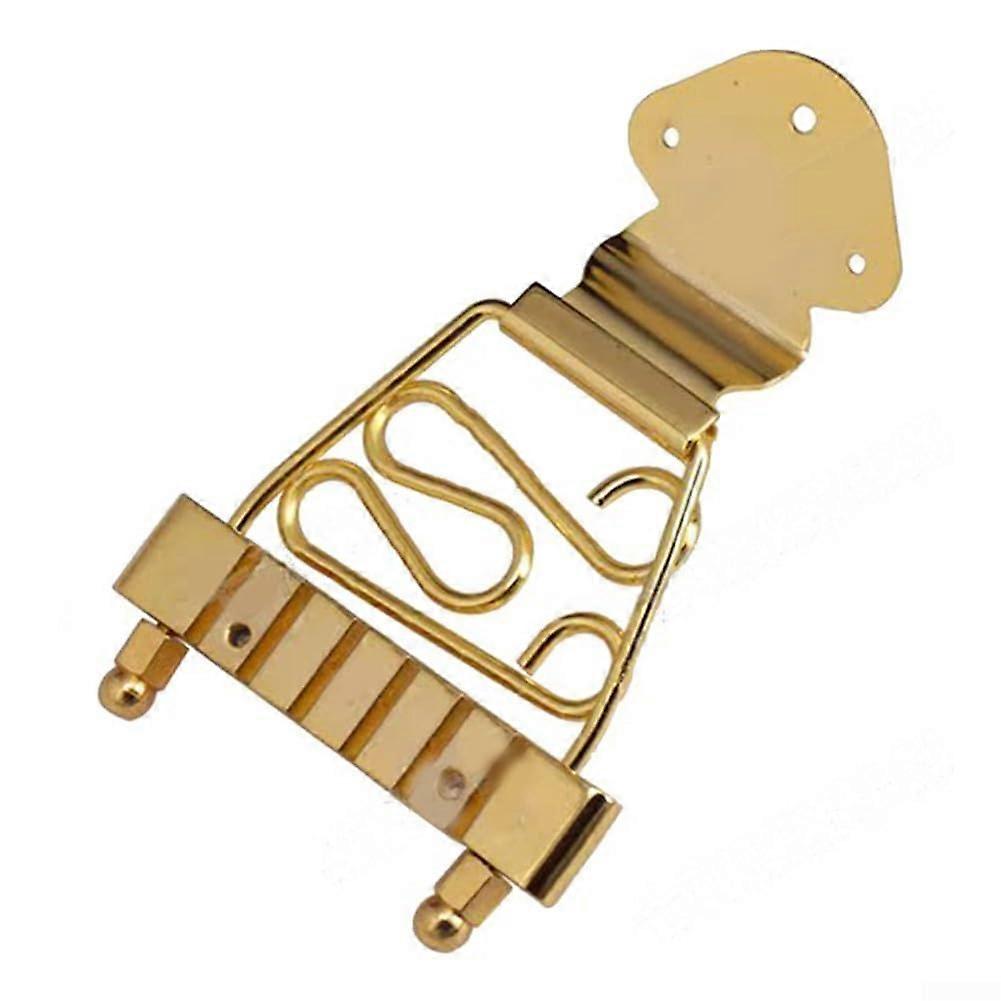 Trapezoidal Tailpiece for 6-String Guitars - Gold Finish, Improves Sound and Stability, Tailpiece Replacement