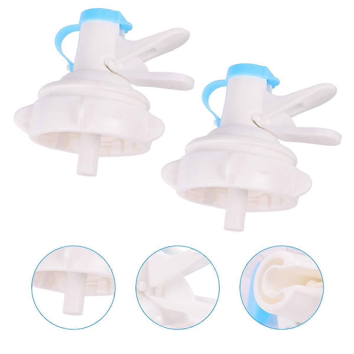 Practical Water Dispenser for Home Use White Plastic Antislip Durability 2 Pcs