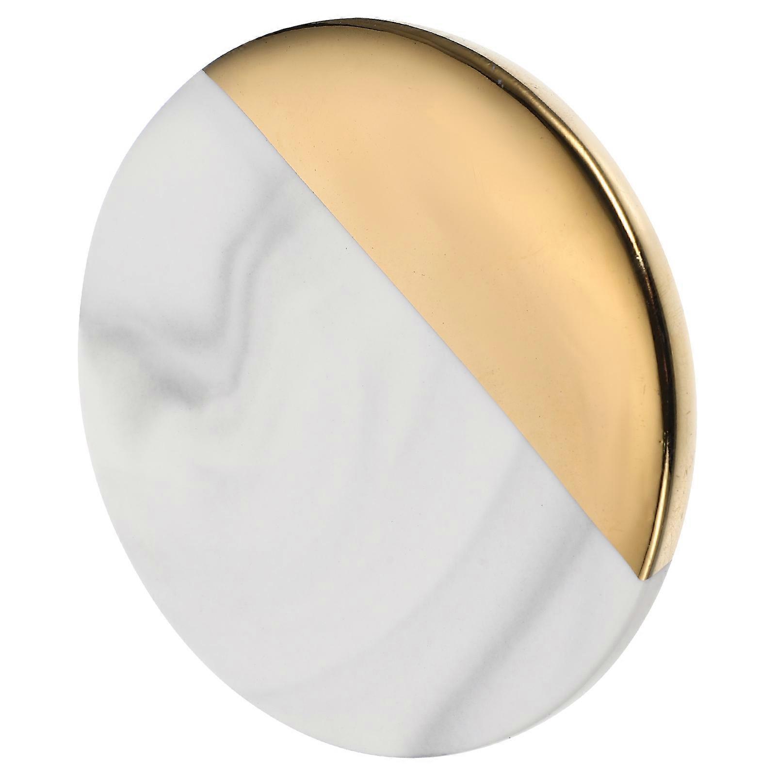 Marble Nail Art Display Board Color Mixing Palette for Salons & Home Use Smooth Edge Portable Design for Manicure Decorative Multi Purpose