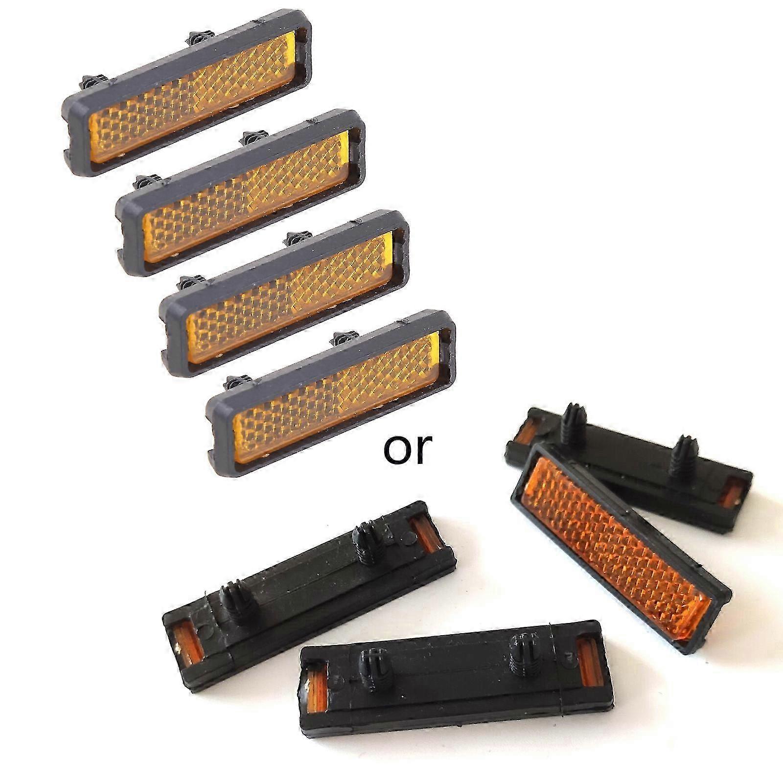 4 Adet Bisiklet Pedalı Reflektörü Güvenlik Gece Bisikleti Yansıtıcı Bisiklet Aksesuarı