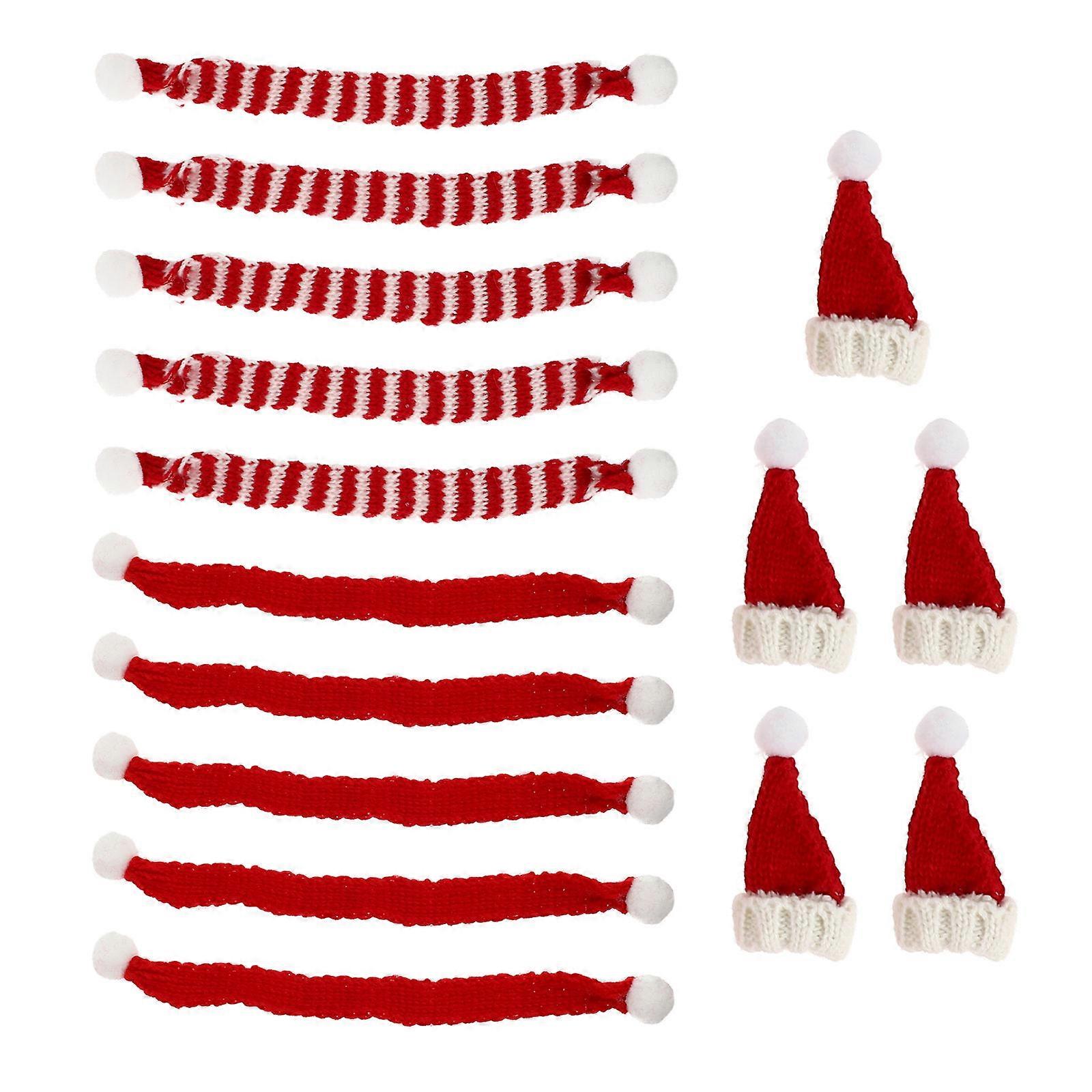 Tiny Scarves For Crafts Providing A New Look For Wine Bottles During Christmas Gatherings 15Pcs