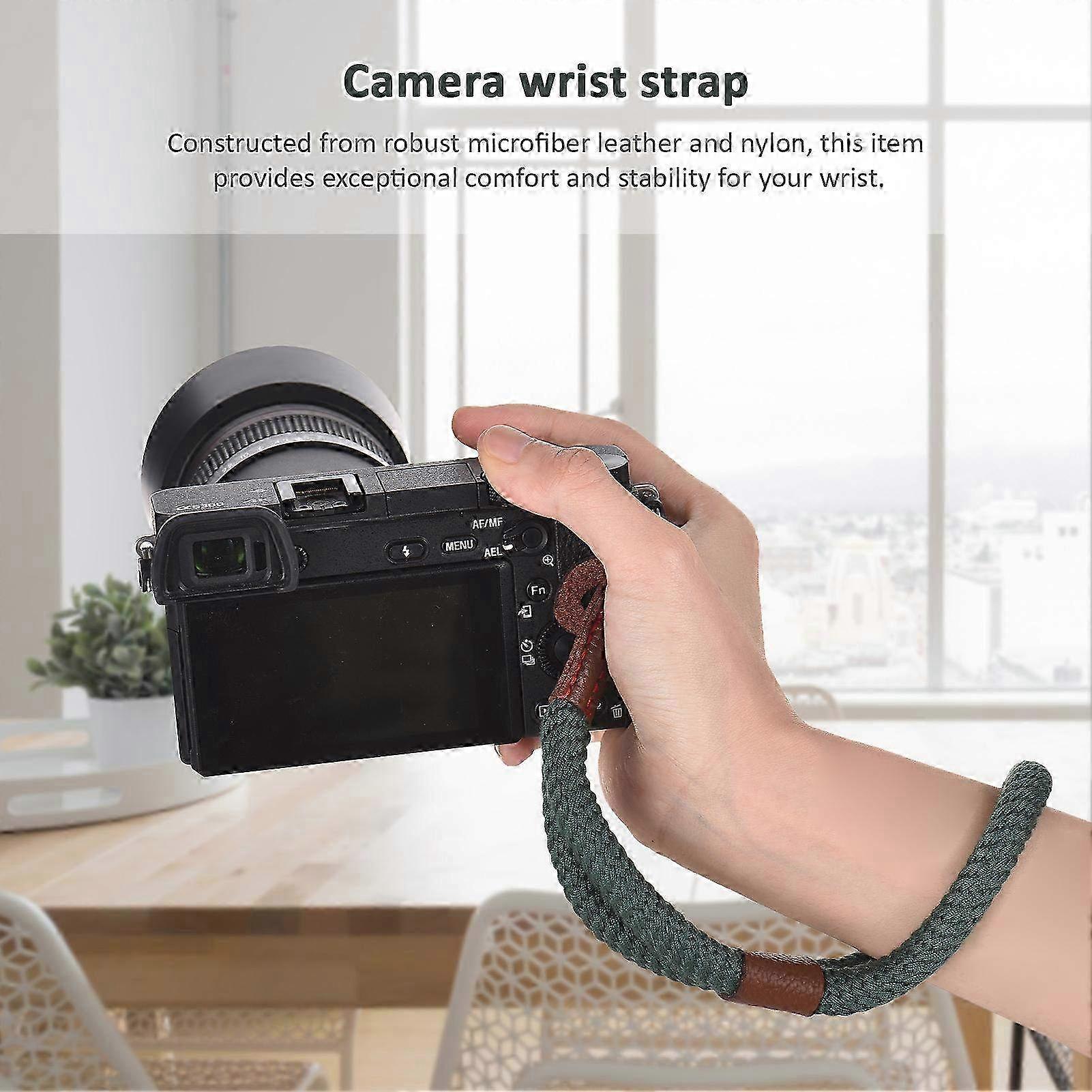 Adjustable 26.5cm Camera Wrist Strap Lanyard - Hand Strap for DSLR & Mirrorless Cameras - Secure & Comfortable Photography Accessory