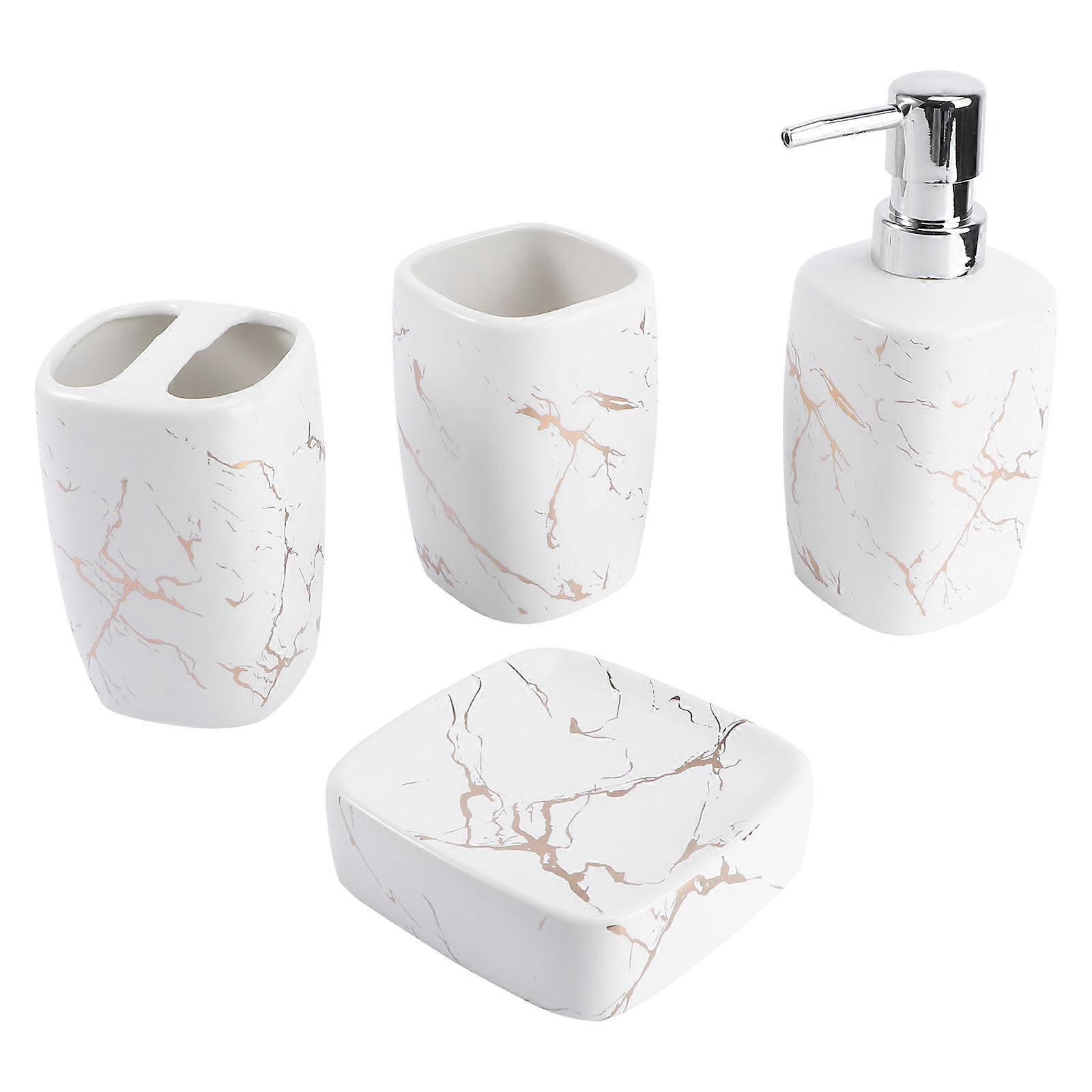 Bathroom Toothbrush Holder And Dispenser For Household Users With And White Color 1Set