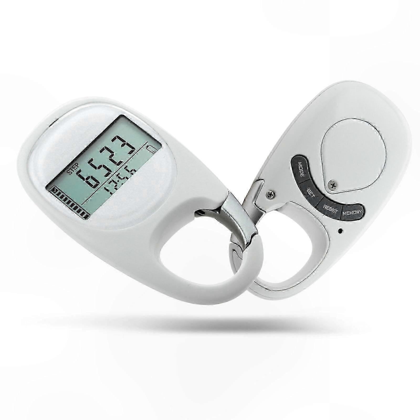 Step Tracker with Clip, 7-Day Memory, Counts Steps, Distance, Calories, and Activity Time for All Ages