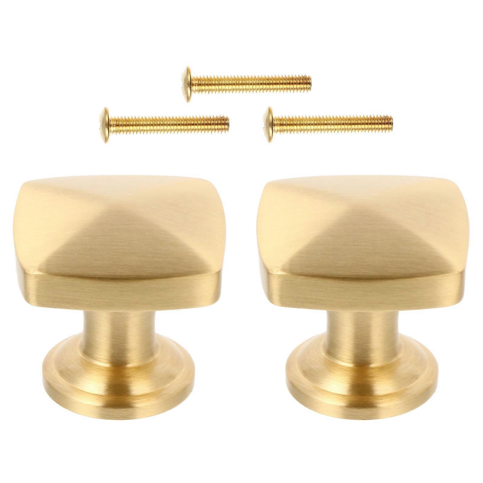 Golden Brass Drawer Handle for Home Use Cabinet Pull Furniture Hardware 2 Pcs