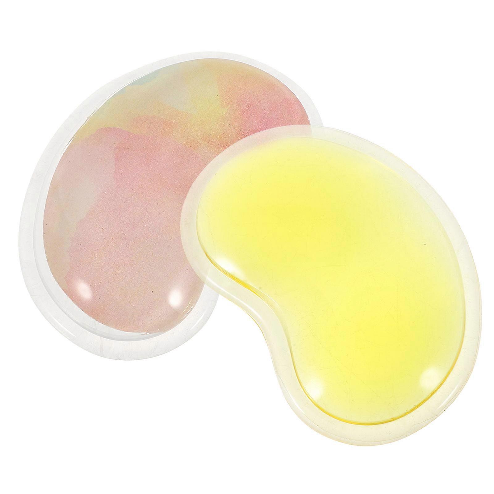 Mouse Wrist Rest Silicone Wrist Pad Heart Shape Comfortable Water Washable 11X8X2CM 2Pcs