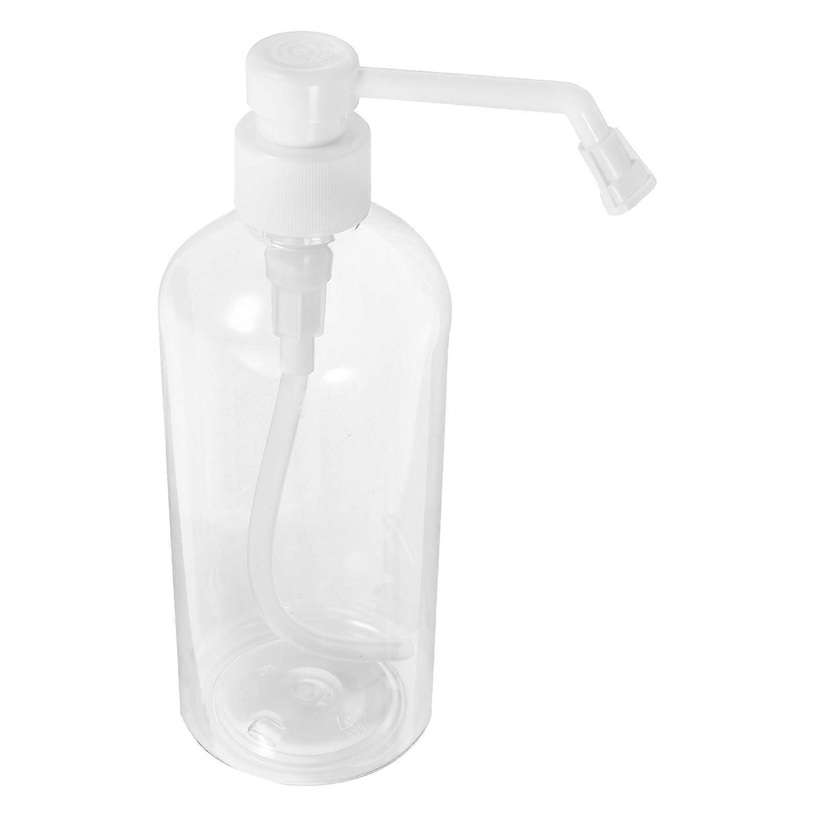 Body Wash Pump Bottle 500ml Transparent Practical Design For Daily Use And Home Round Shoulder 2Pcs