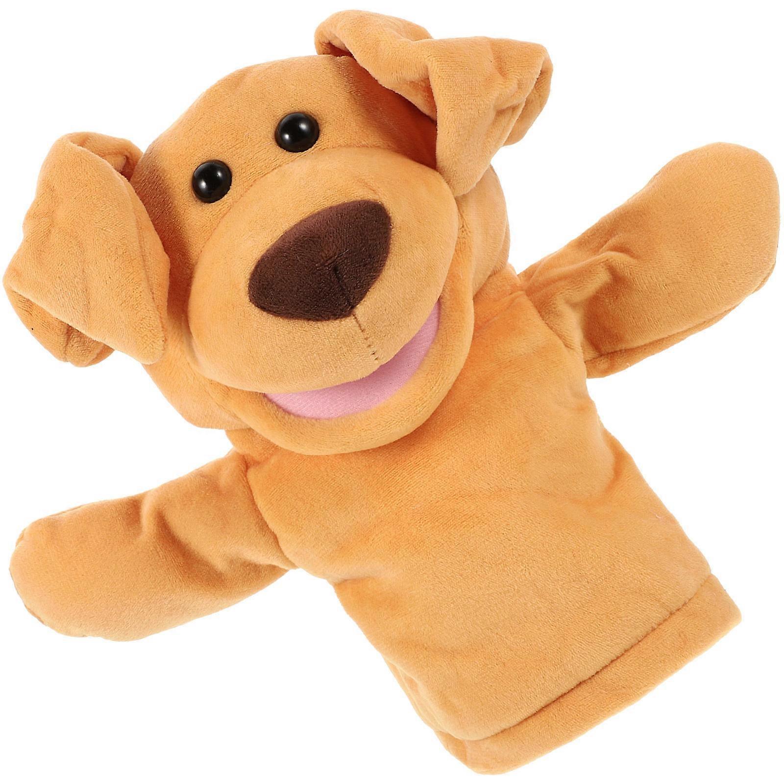 Comfortable Dog Hand Puppet For Children Story Telling Playtime 28X25X13CM 1Pack