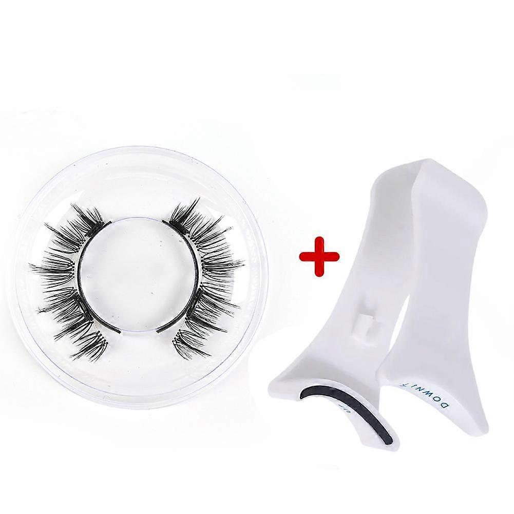 Magnetic Eyelashes Kit No Glue Needed Easy to Wear 2 Second Application Waterproof Reusable False Eyelashes with Clip for Beginners