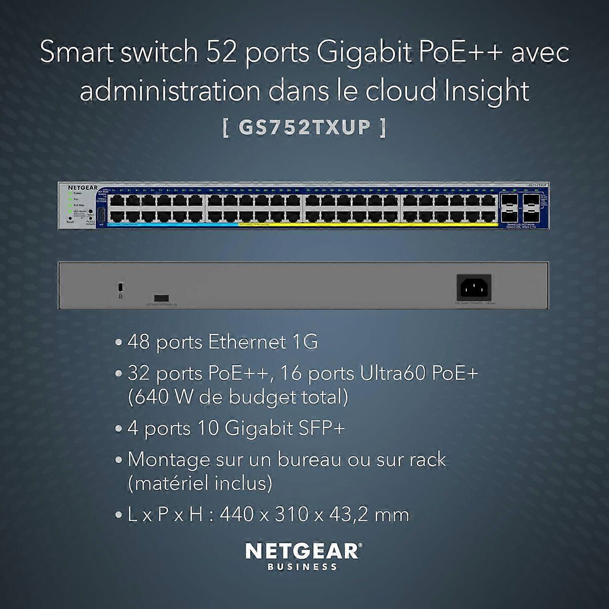 Skift Netgear GS752TXUP-300EUS