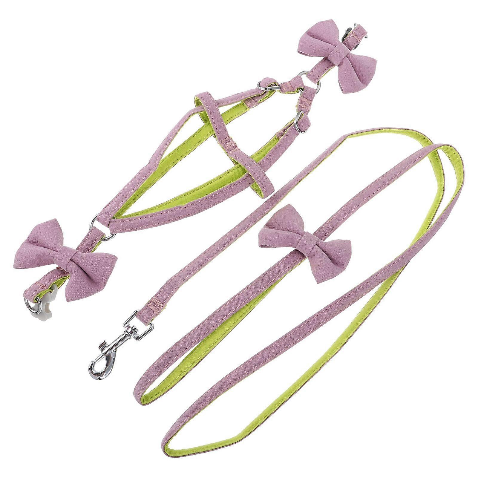 Simple Dog Cat Pulling Rope with Adjustable Features for Outdoor Activities in Purple Size 120X1X1CM 1Pack