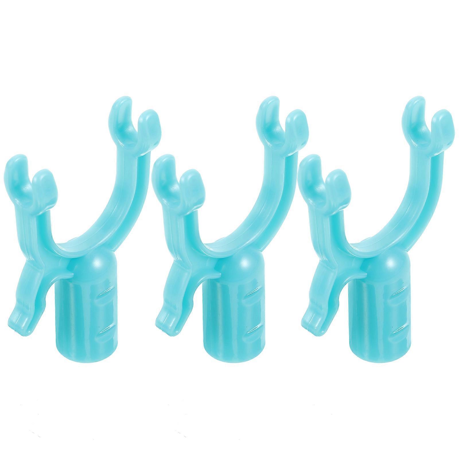 3Pcs Clothes Fork Head Parts Multi-Functional Long Reach Stick Hooks For Drying Clothes On The Balcony
