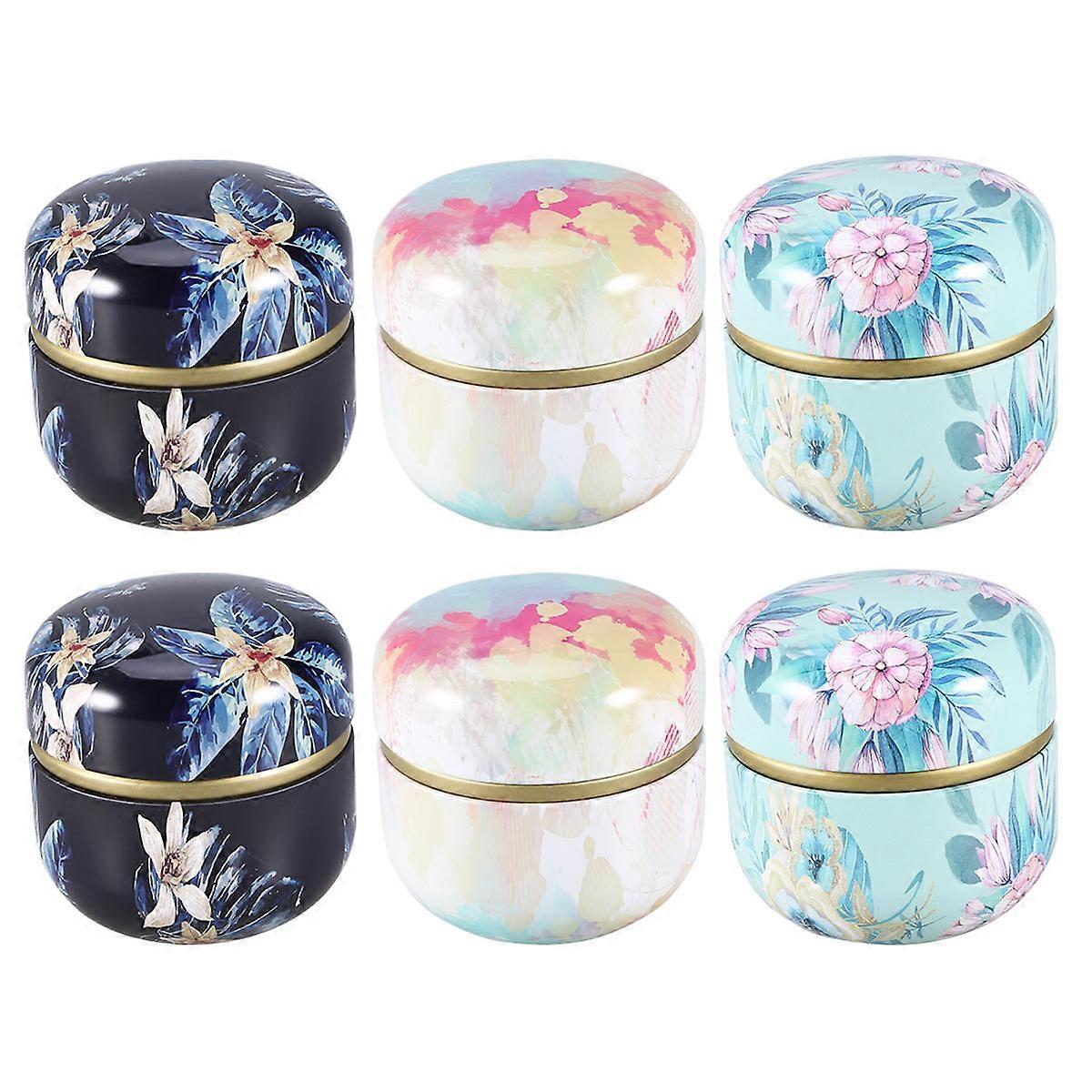 Airtight Jar 6 Pcs To Organize Tea Leaves In Stylish Assorted Color Ideal For Women And Event Organizers For Festive Occasions