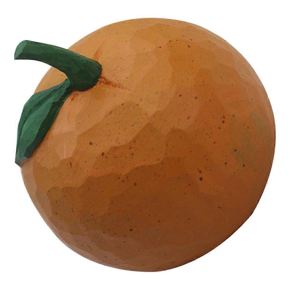 Orange Synthetic Decorative Ornament for House Props Toy Good Luck Desk Decoration Small Size