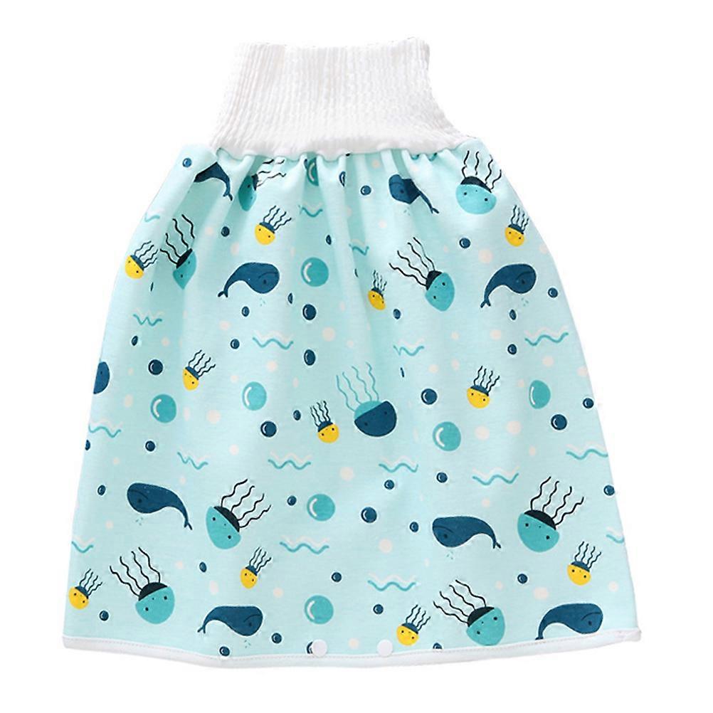 High Waist Diaper Skirt for Nappy Pants Leak Protection Comfortable Elastic Design for Toddlers