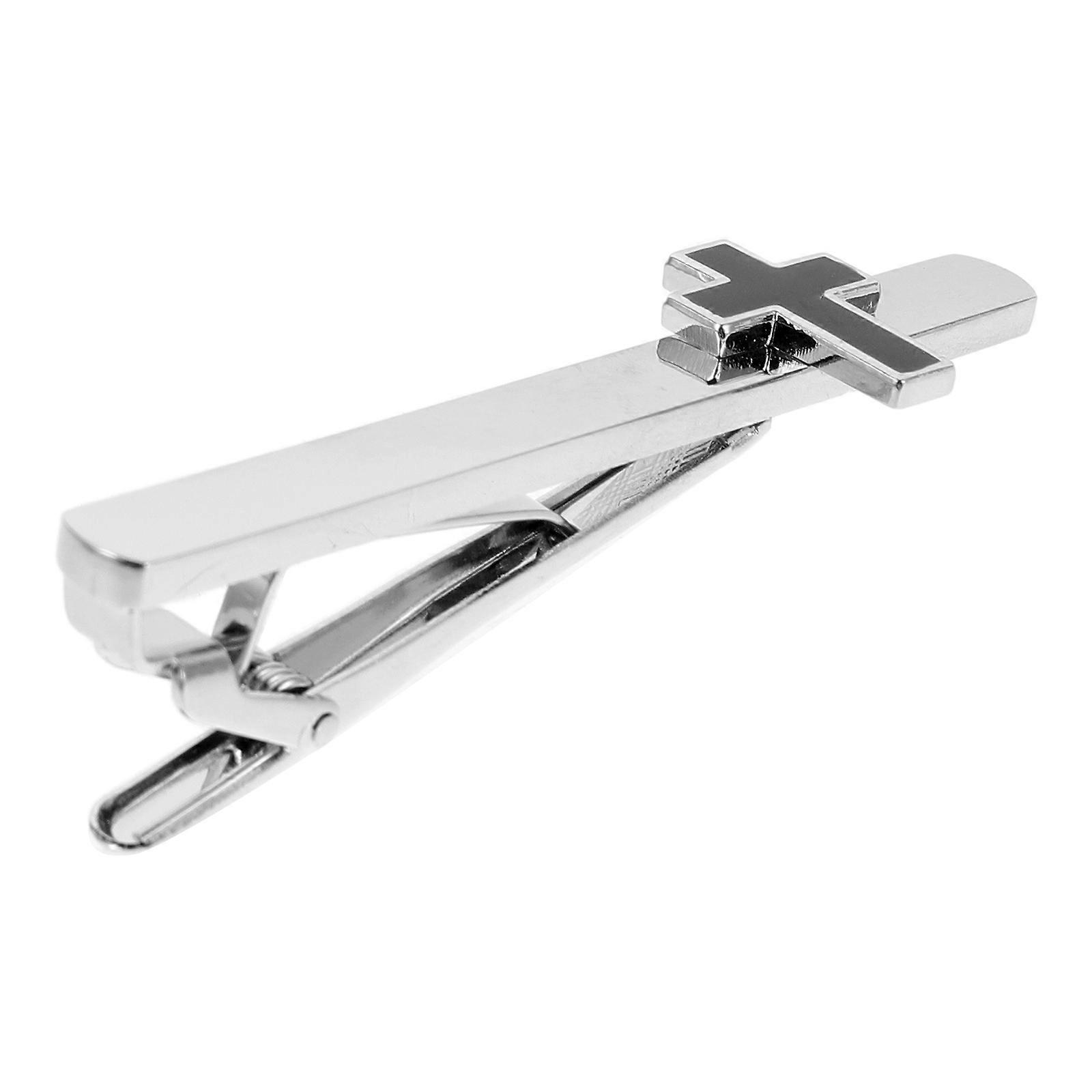 Lightweight Copper Tie Clip For Men Featuring Cross Design Perfect For Formal Events And Business Meetings 1Set