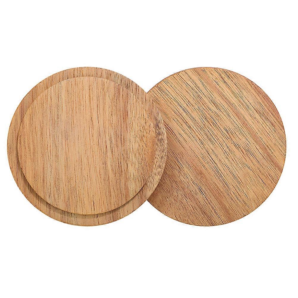 It seems like you're referring to a product listing or description for **2pcs Retro Acacia Wood Lids** used for coffee mugs, jars, and other drink
