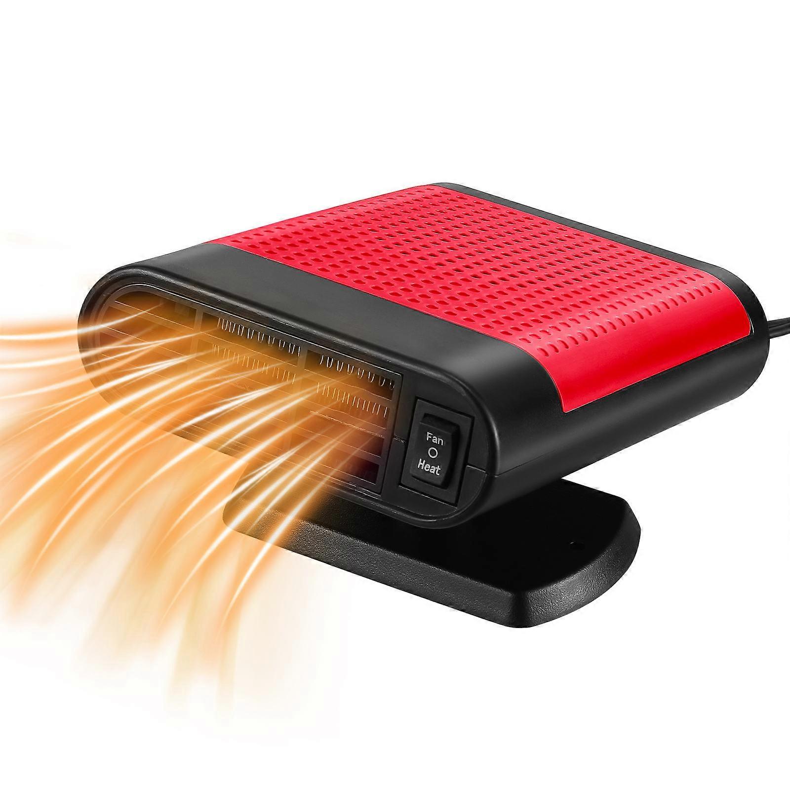 Car Heating Heater For Young Adults In Winter Use With Fast Heating Function And Red ABS 1Pack