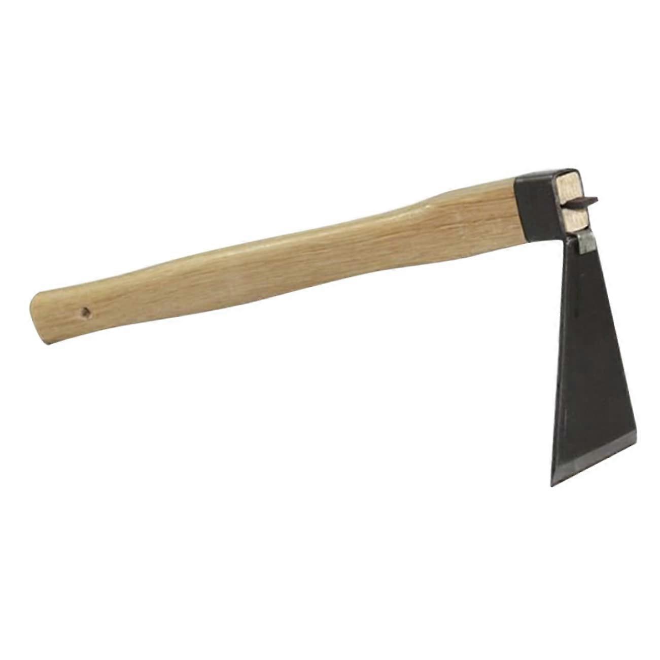 Garden Hoe with Wooden Handle for Weeding and Transplanting Small Steel Hoe