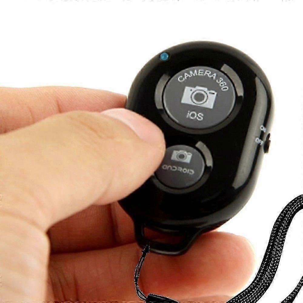 Wireless Camera Remote Shutter for Smartphones (2 Pack), Remote Control Compatible with iPhone/Android Cell Phone Black