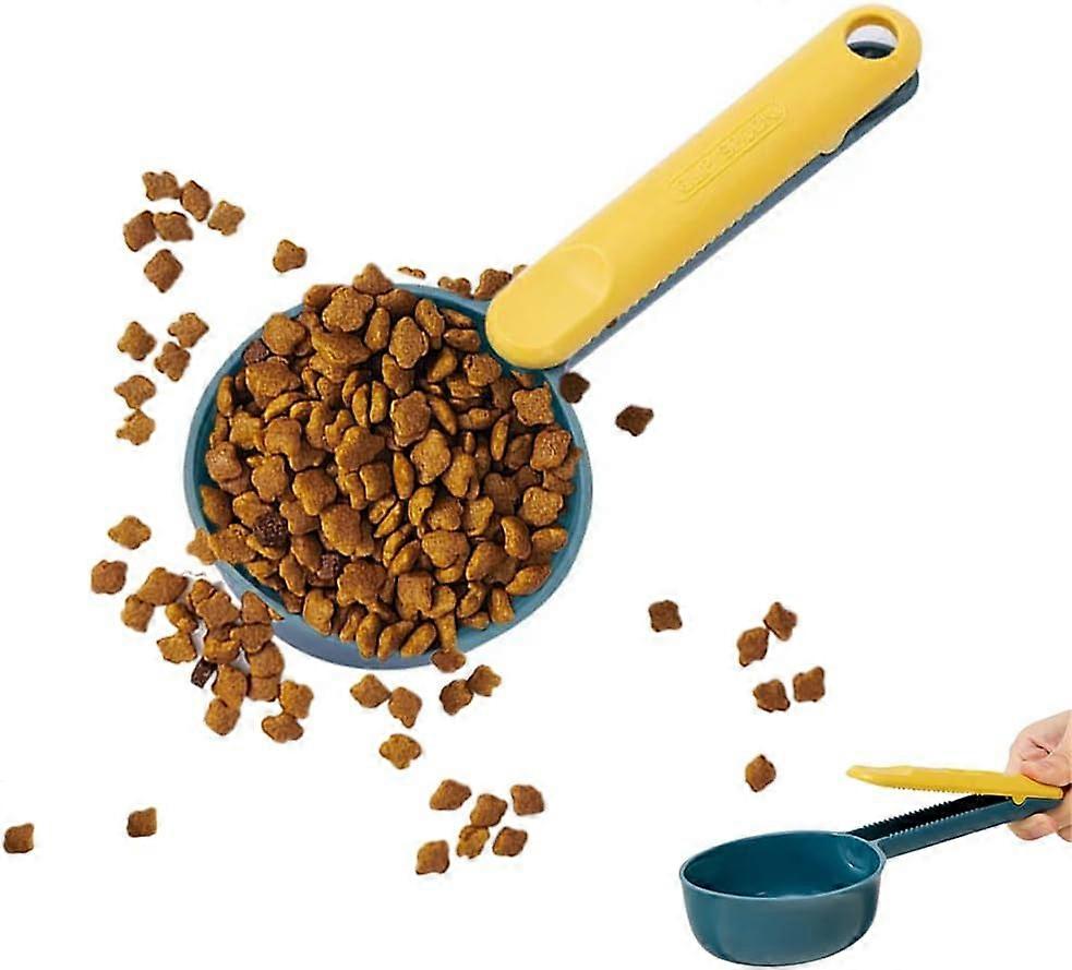 Dog Food Scoop with Clip for Sealing - 1 Cup Measuring Scoop