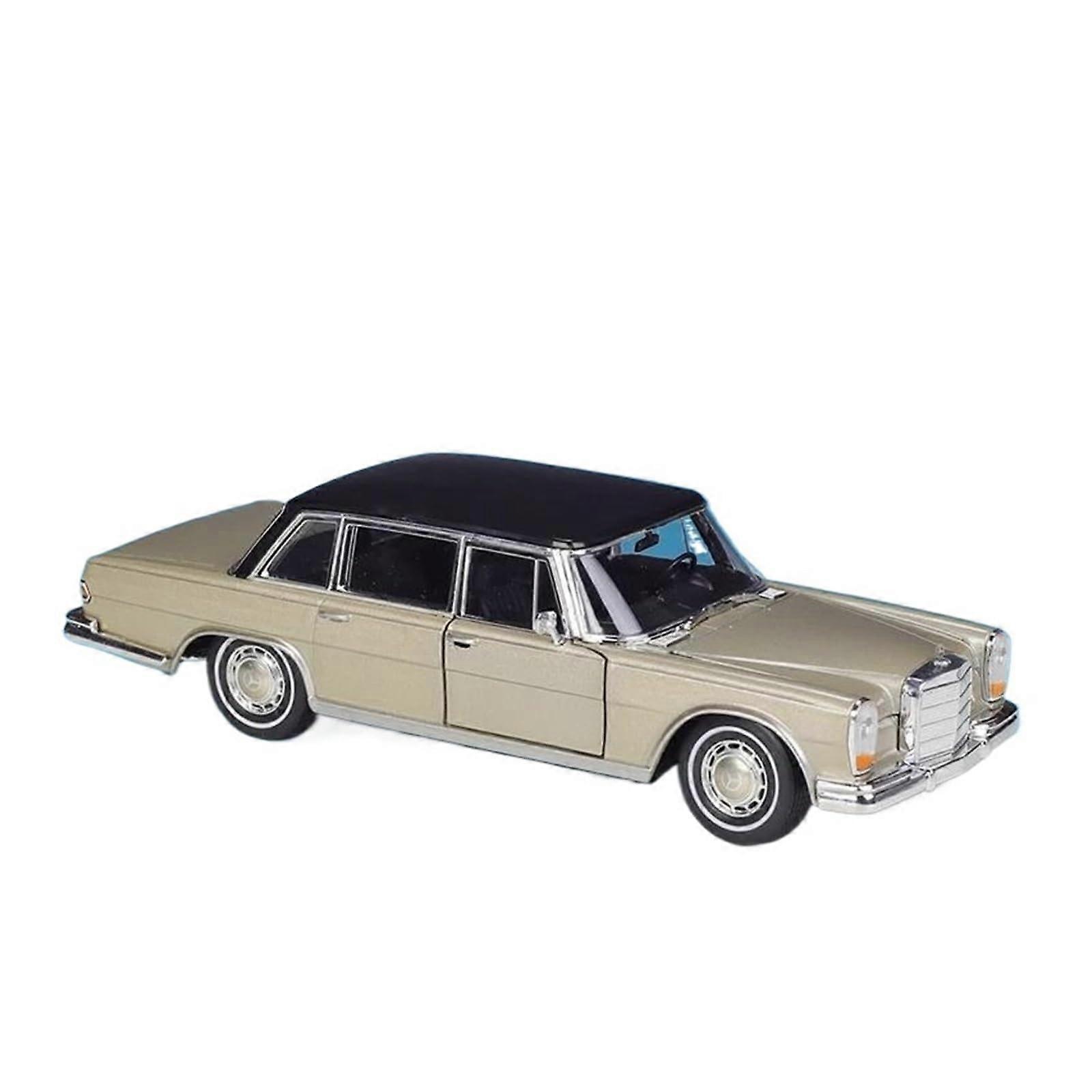 1:24 Scale Accurate Model Car Benz 600 Scale Miniature Alloy Car Model Collection Vehicle Model Ornaments Diecast Vehicle (Gold)