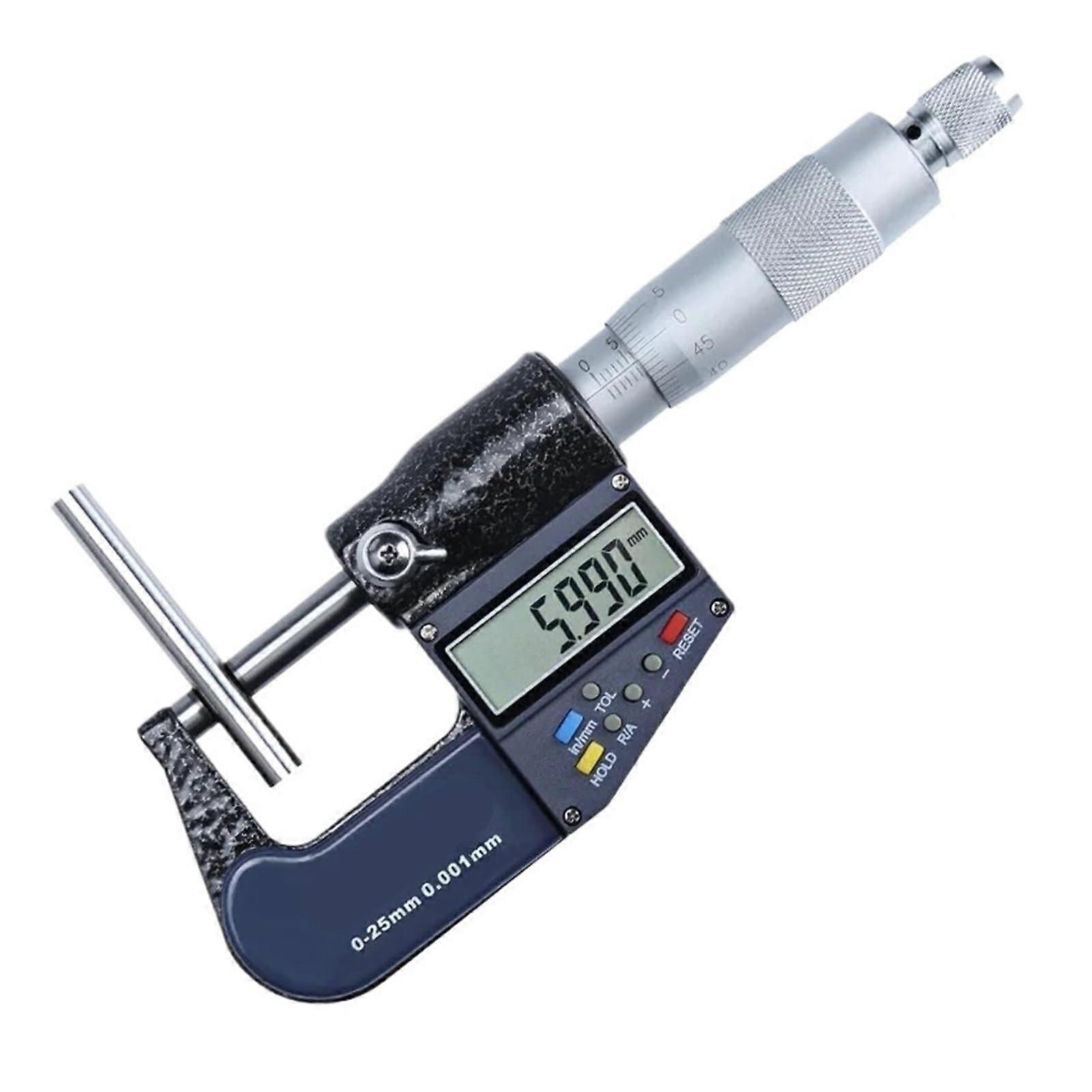 Digital Display Micrometer Dual Use 50-75/75-100mm Range Spiral Micrometer 0.001mm Resolution