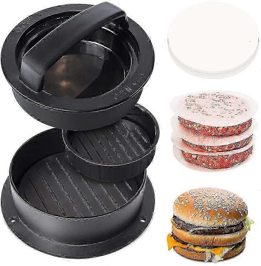 Hamburger Patty Maker Press 3 In 1 Stuffed Burger Press Large Non Stick