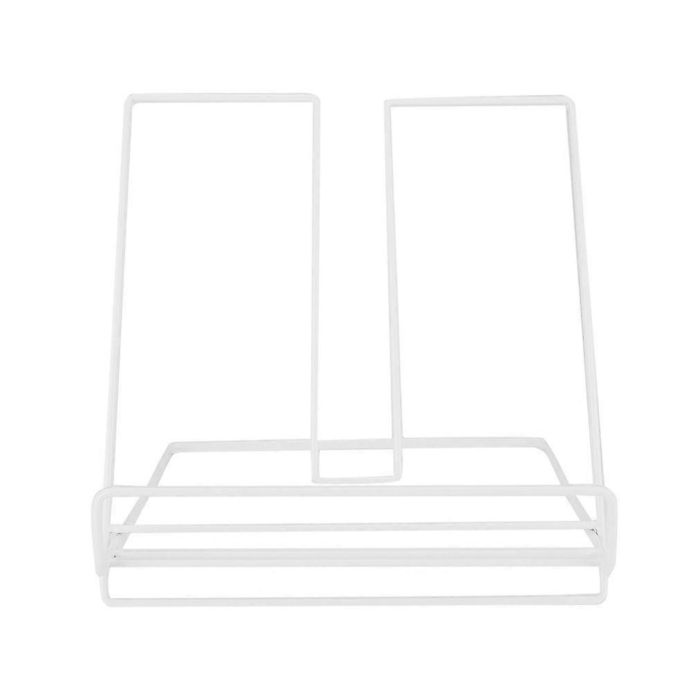 Innovative Iron Desktop Bookshelf, Tablet Computer Stand, Home Decor (White)