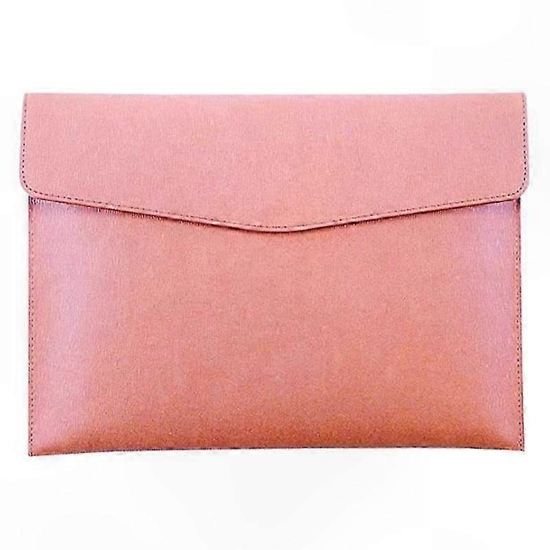 Waterproof A4 Document Holder with Snap Closure, PU Leather Portfolio Envelope Folder Case for Files and Papers