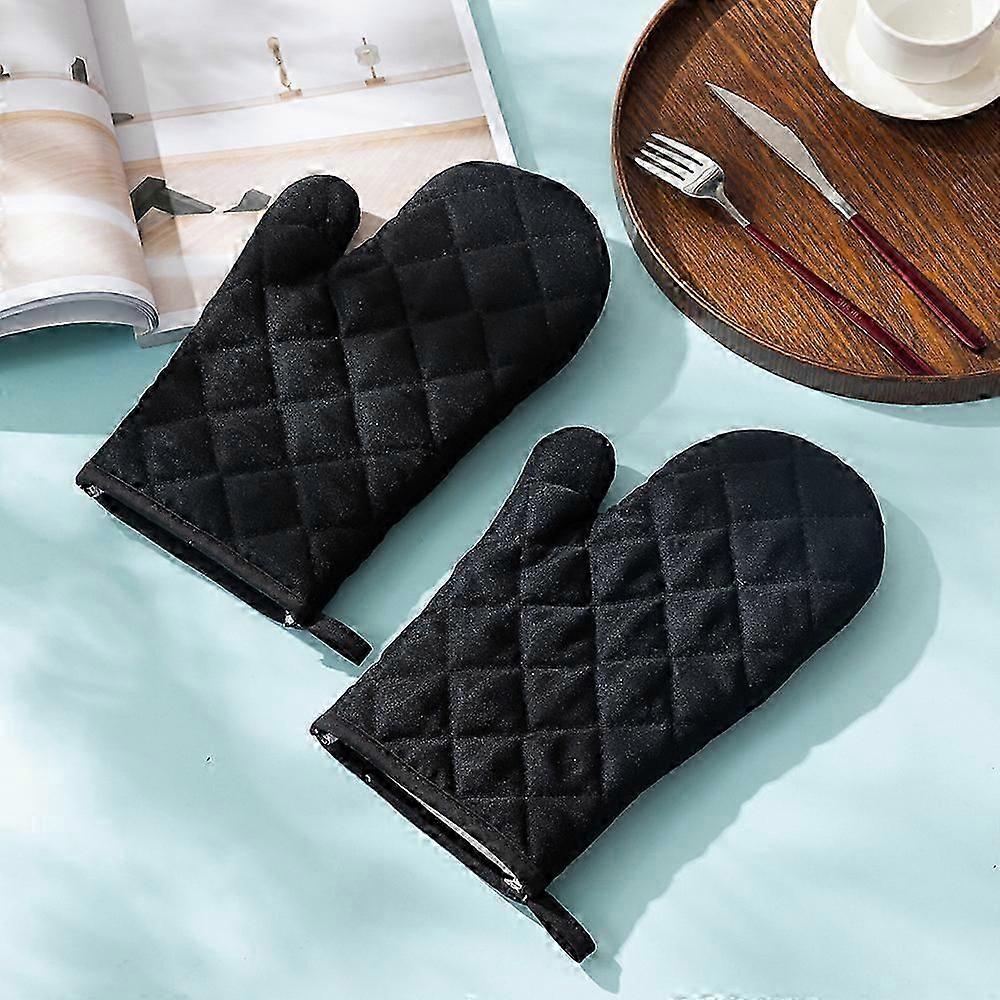 1 Pair Breathable Heat Resistant Oven Gloves for Kitchen Grill Cooking