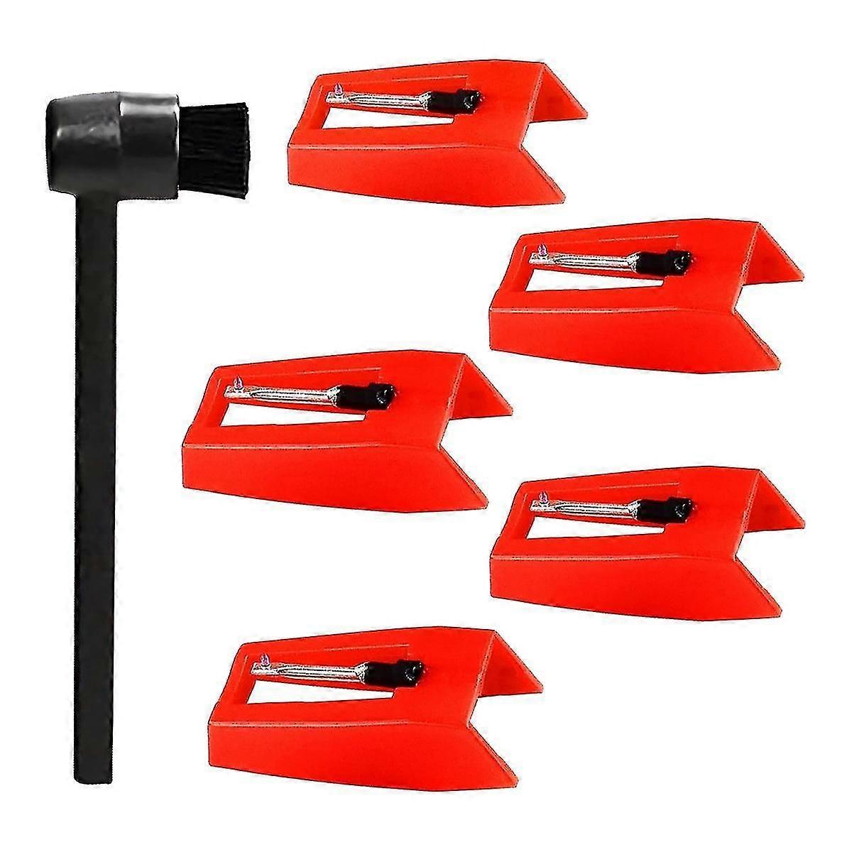 Vinyl Record Player Needles Replacement with Stylus Cleaner Brush Kit