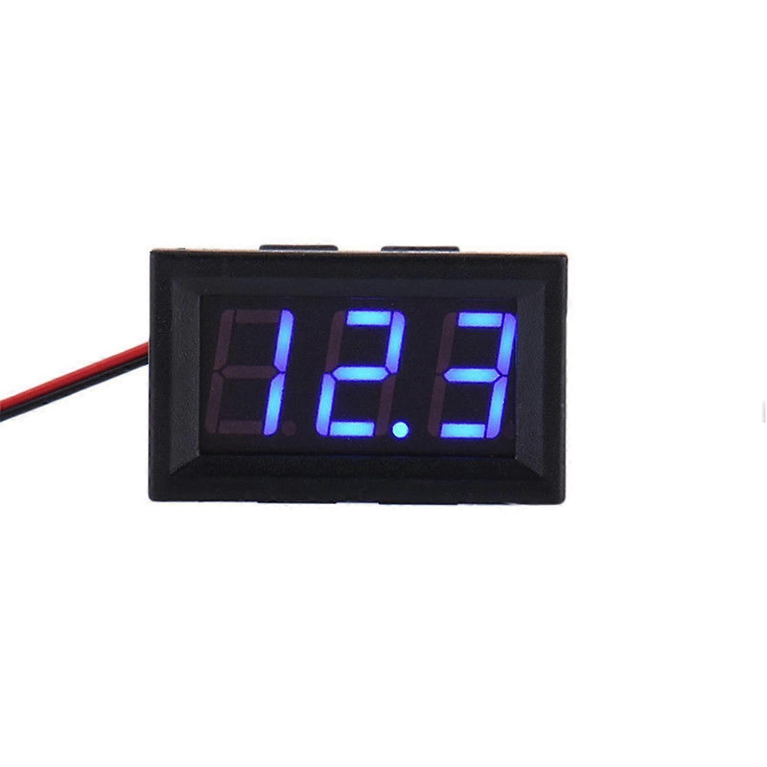 DC 3.2-30V Two-wire Voltmeter LED Panel Digital Display Voltage Meter Device
