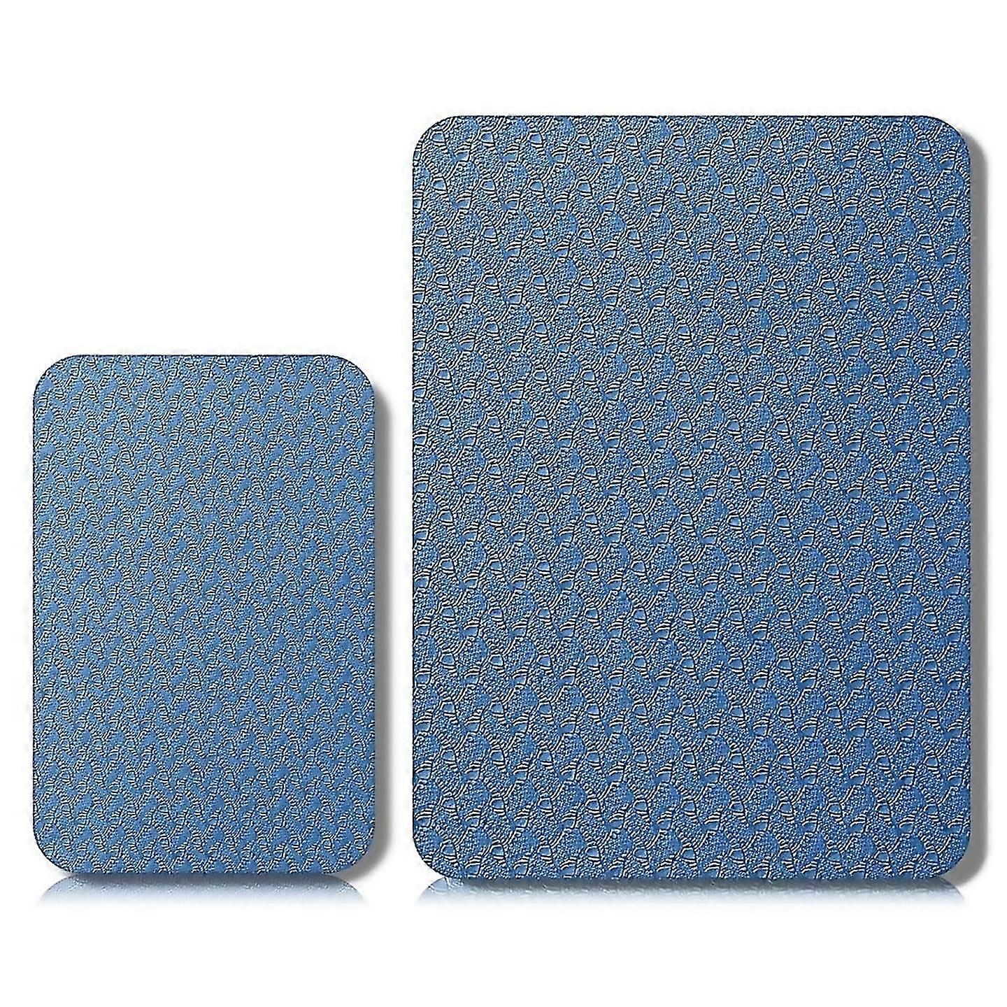 For 2pcs Sewing Machine Muffling Mat Pedal Mat Sewing Machine Mat Blue