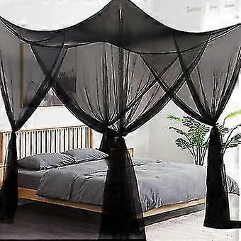 Mosquito Net for Bed Canopy, 4 Corner Posts Curtains Bed Canopy Large M, bed netting