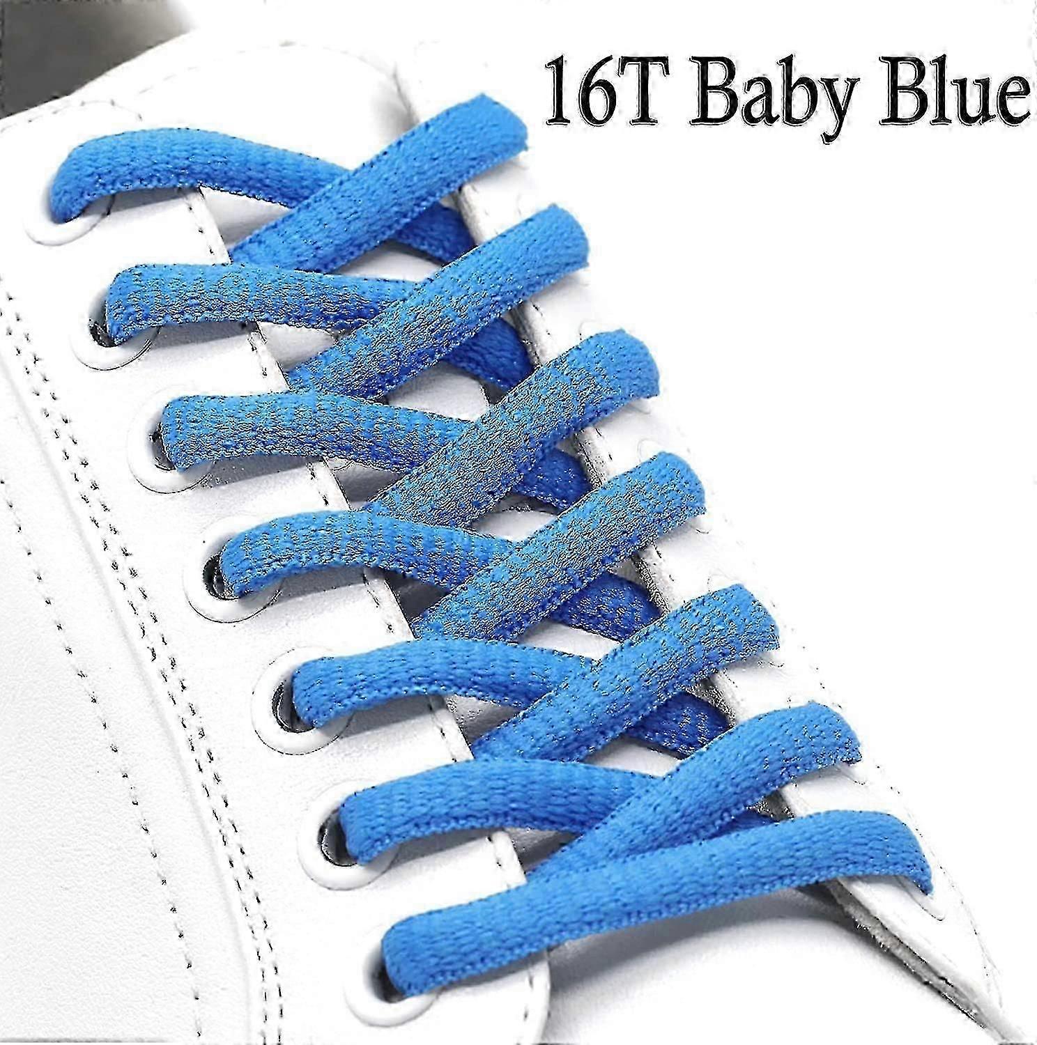 2Pair chaussures ovales lacets 42 couleurs demi-rondes 1/4