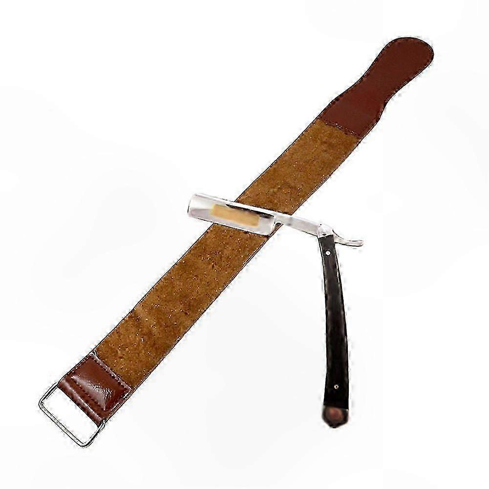 Cowhide Leather Strop for Razor Sharpening and Polishing, Smooth Honing Accessory for Straight Razors