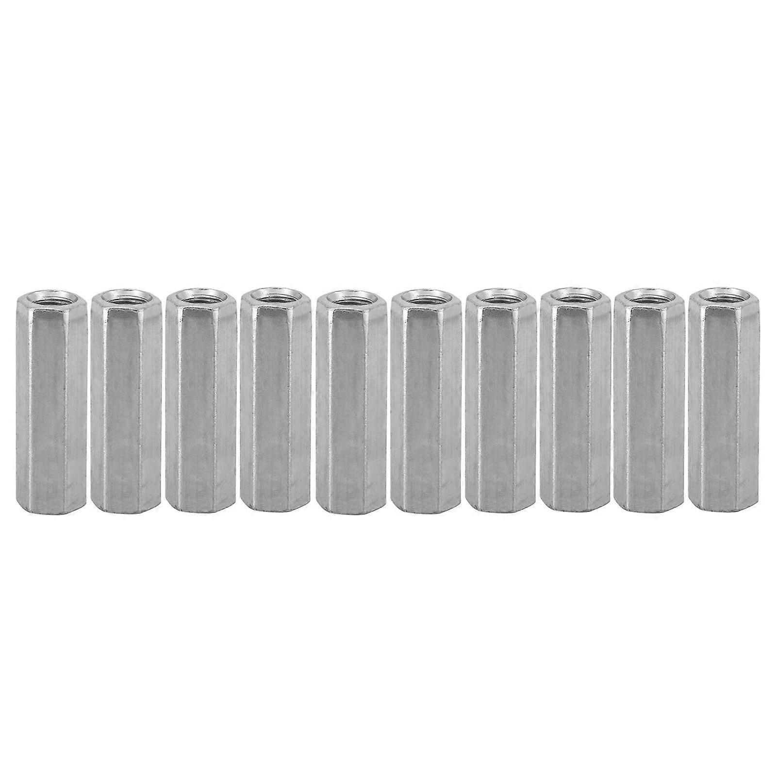 10pcs M8 Long Rod Nut Hex Hexagonal Sleeve Nut Standoff Threaded Fasteners (M8*40)