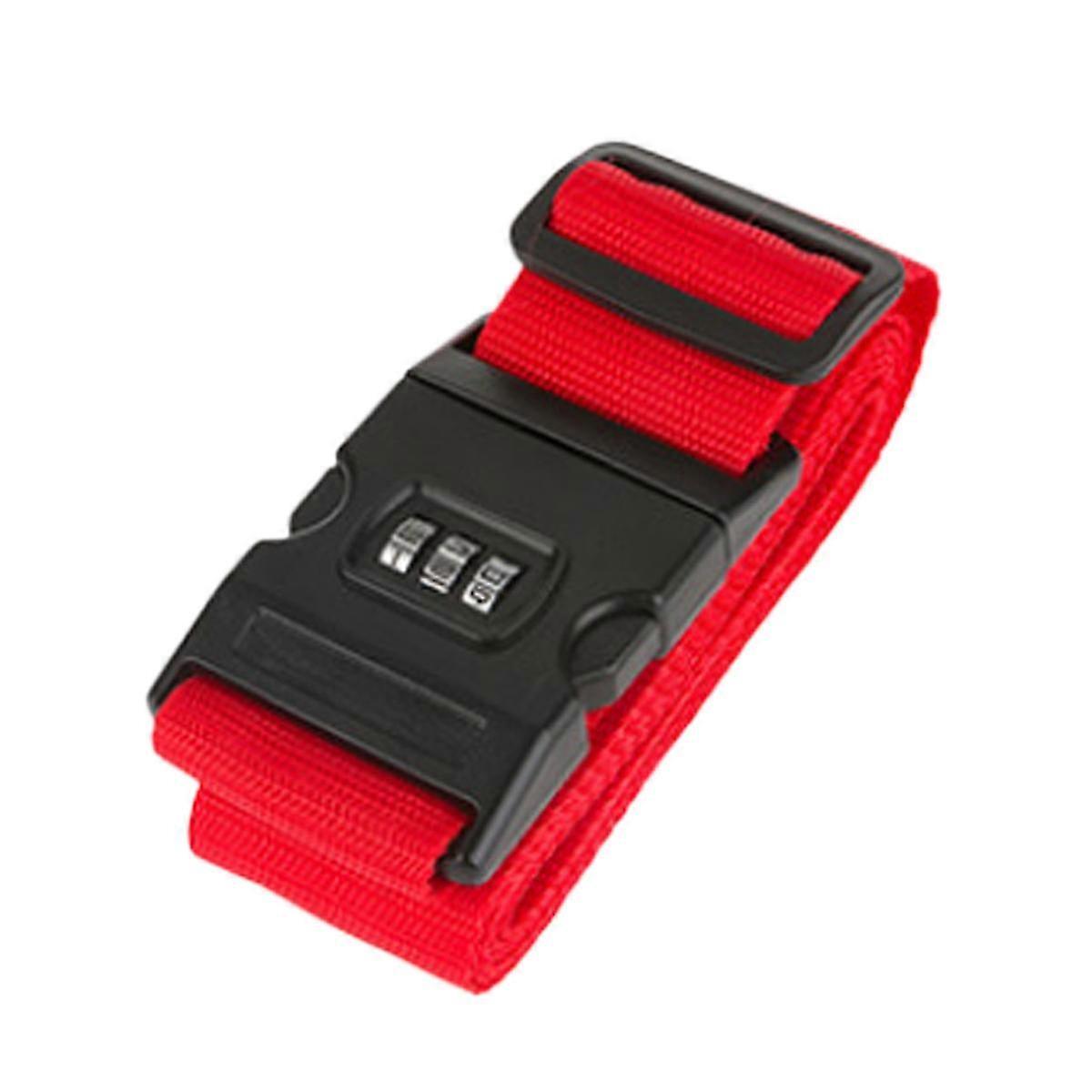 Cross Luggage Straps for Suitcases Adjustable Suitcase Packing Belt with 3-Dial Combination Lock--style3613