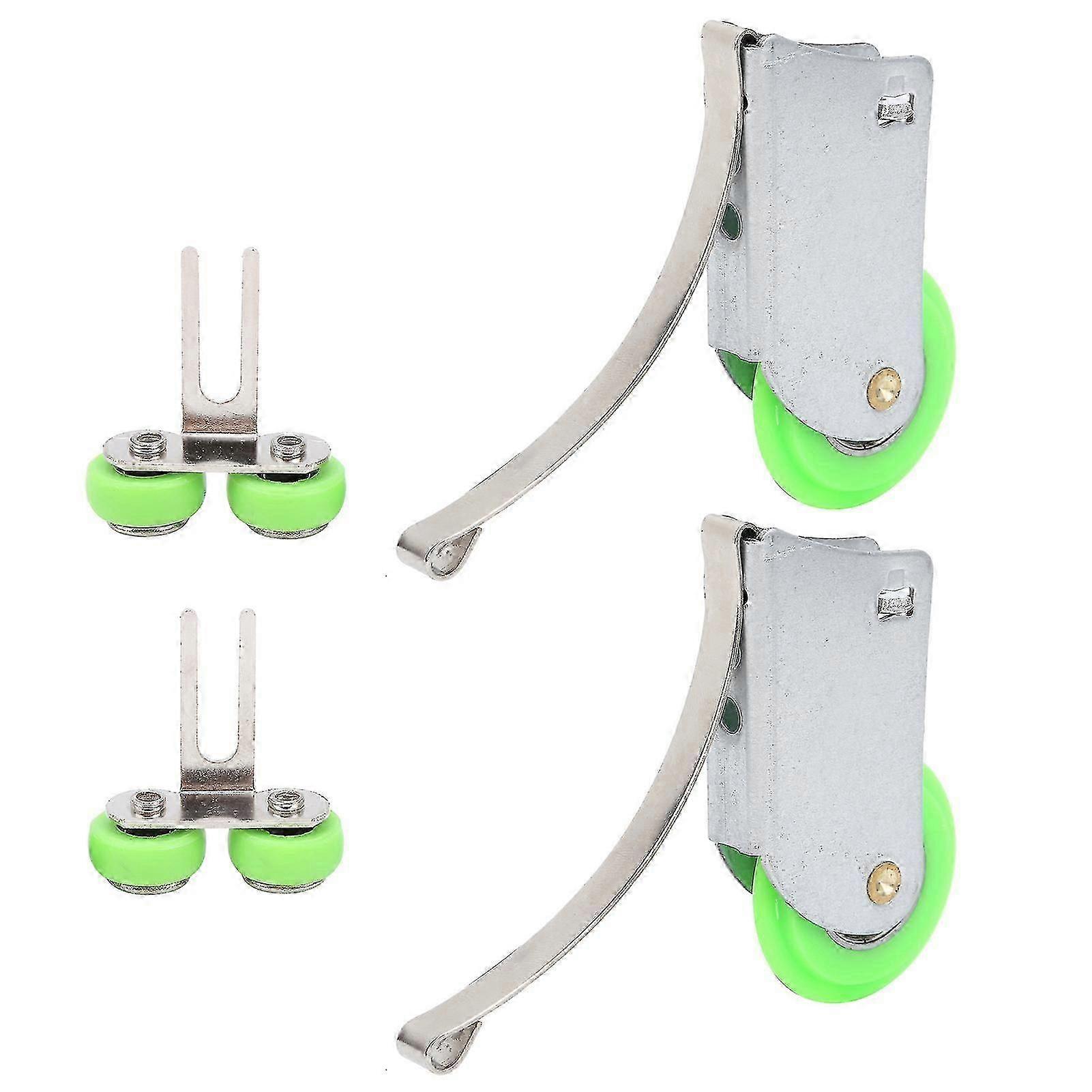 Green Ti Alloy Partition Pulley Wheel for Sliding Doors & Windows - Concave Convex Design