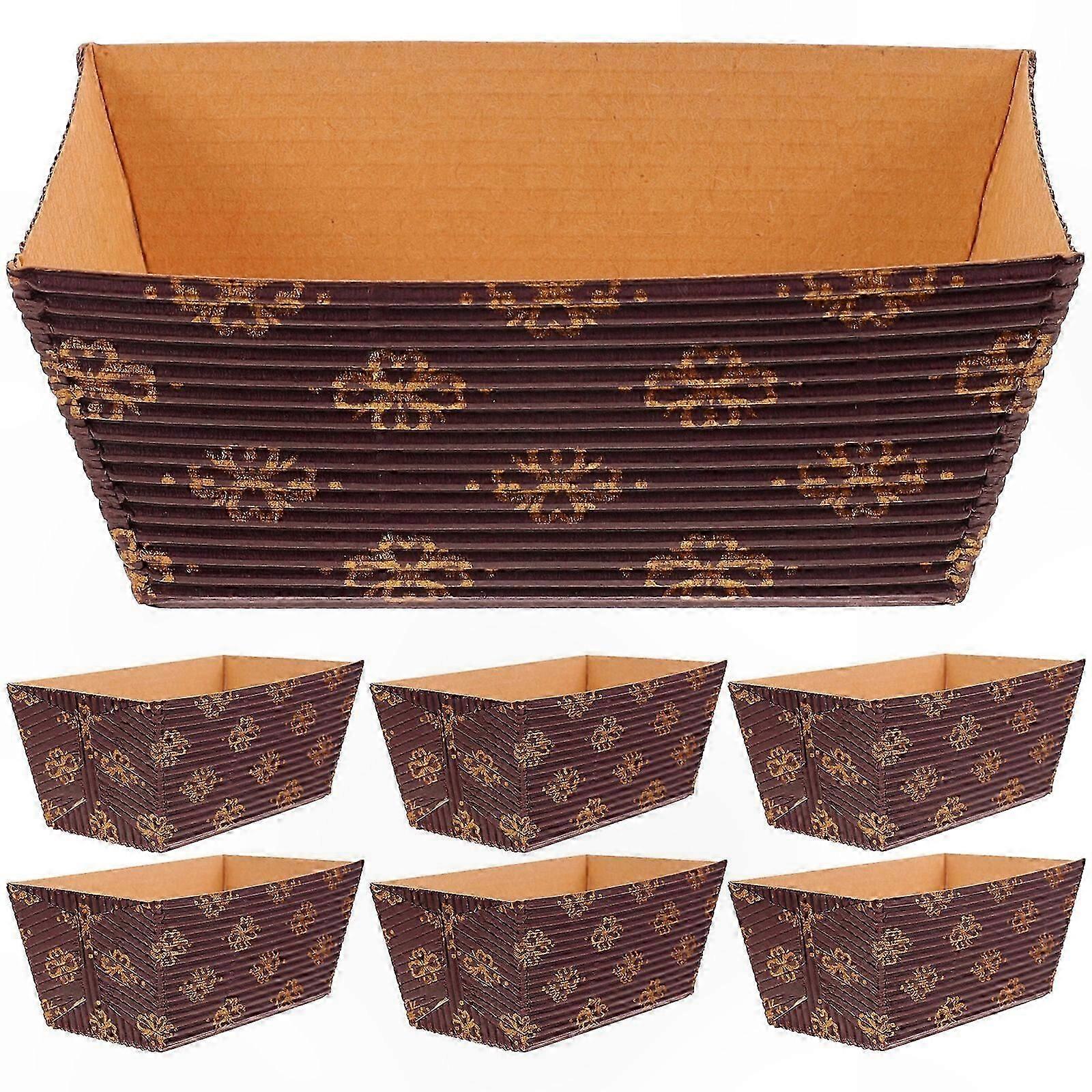 25-Pack Paper Loaf Pans for Baking and Storage Stackable Cake Molds with Bread Cups