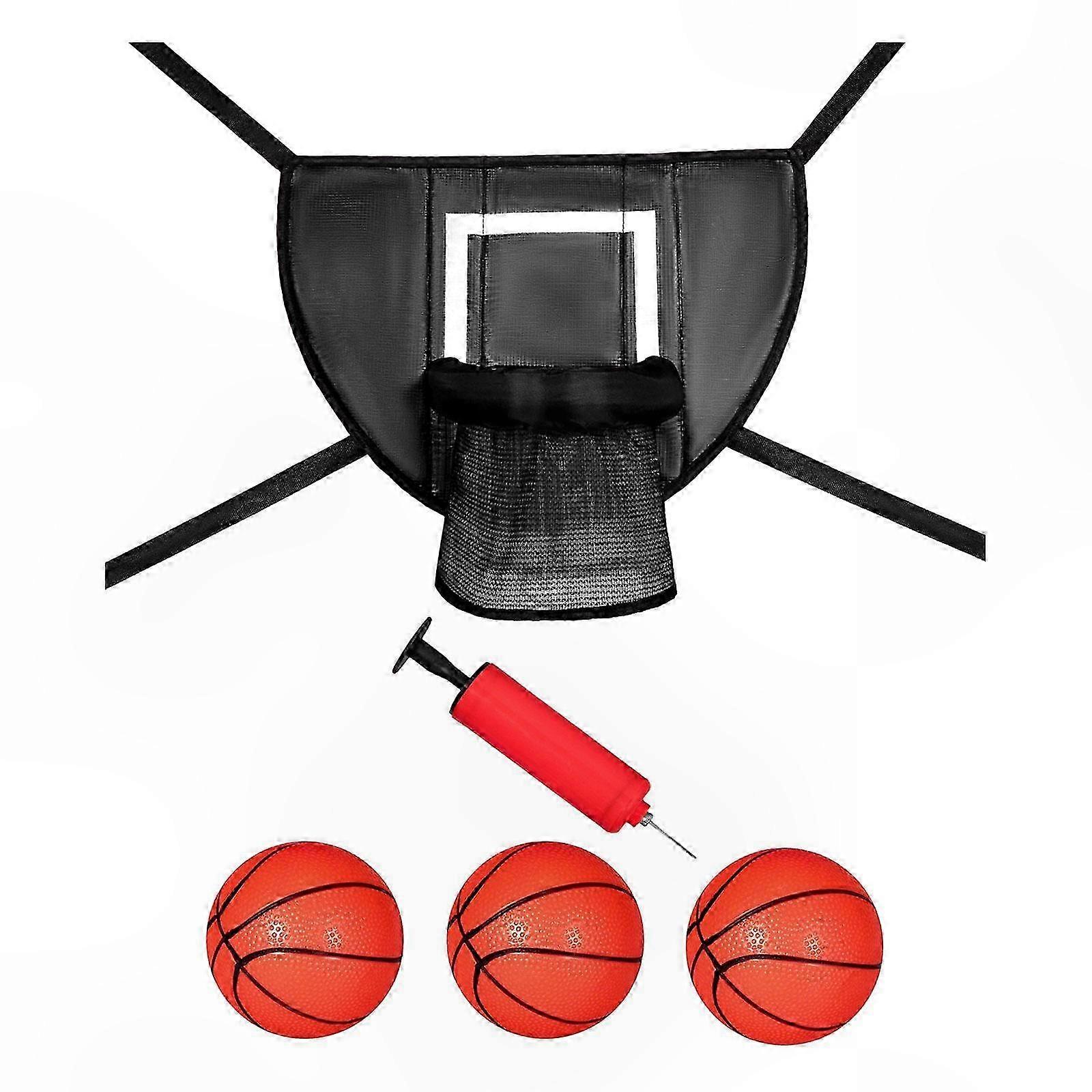 Adjustable Mini Trampoline Hoop with Spring Rim for Outdoor Play and Backyard Entertainment Accessory