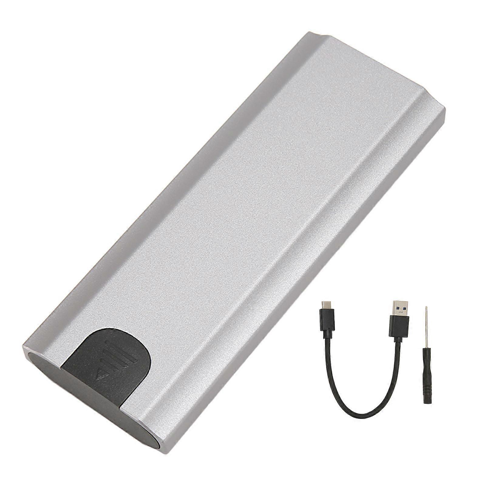 M.2 SATA SSD Enclosure Tool Free USB 3.1 C Type 10Gbps Supports UASP NVME SSDs