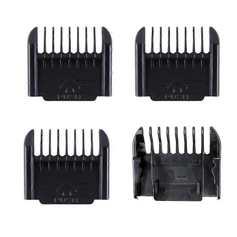 Electric Clipper Accessories,4Pcs Cut Clipper Limit Comb Guide Attachment Size Barber Replacement(1mm,1mm,2mm,3mm)