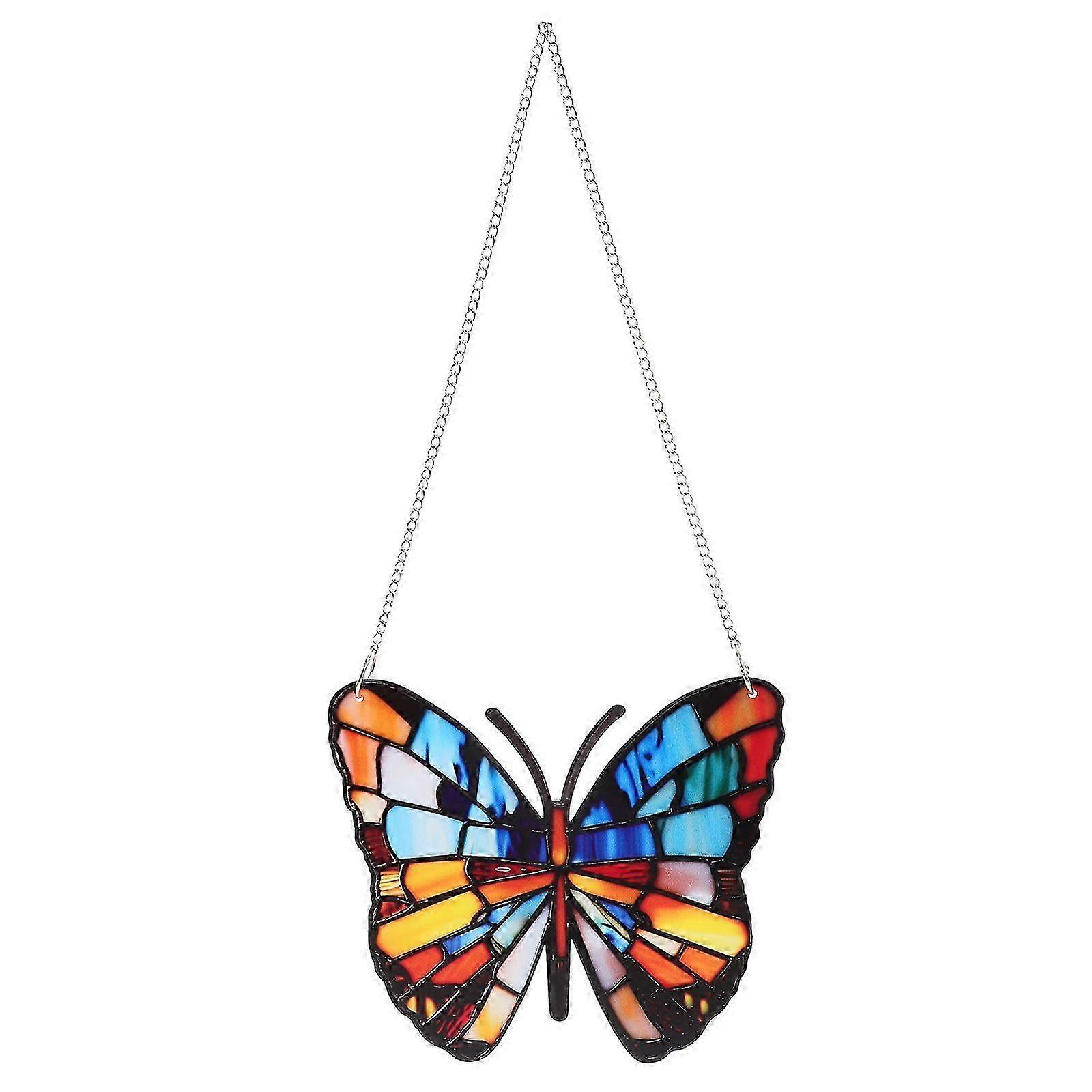 Hanging Butterfly Ornament Acrylic Hanging Butterfly Shaped Decor Window Pendant