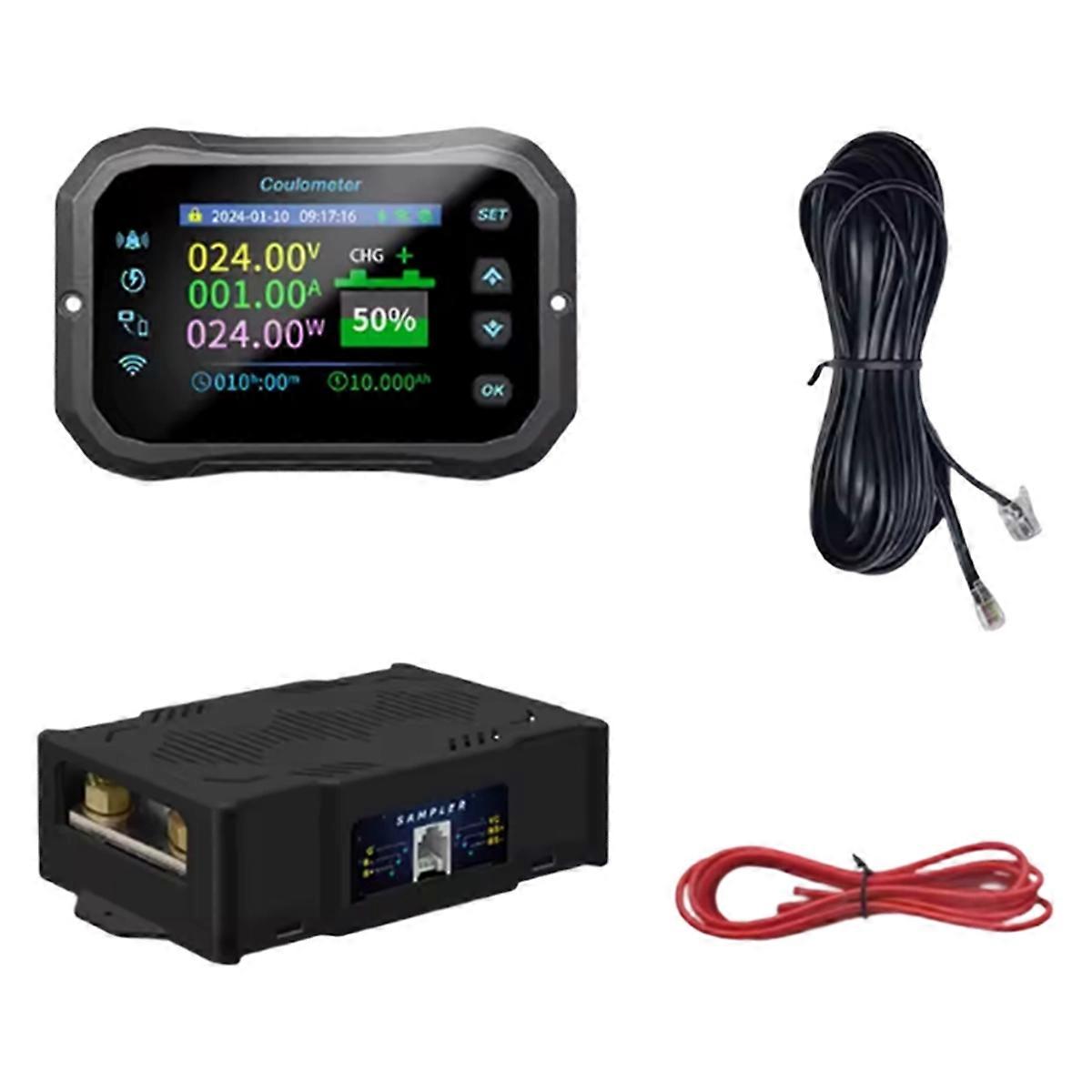 WiFi Coulomb Meter KM160F Power Volt-Ammeter Lithium Lead Acid Battery Capacity Indicator RV Battery Monitor