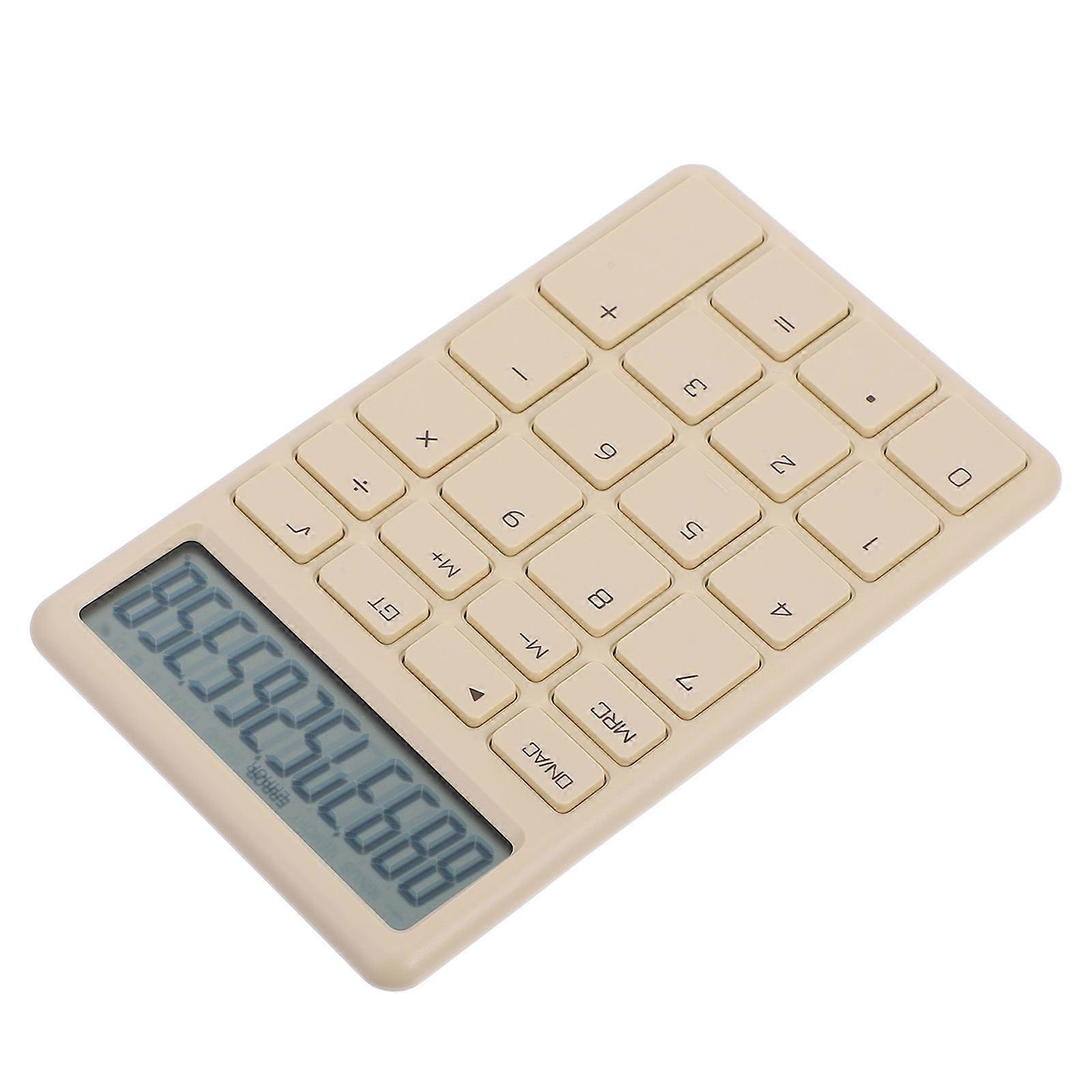 Portable Mini Calculator Mathematical Operations Large LCD Display 12 Basic Handheld For Everyday Calculations Classroom 1Pack